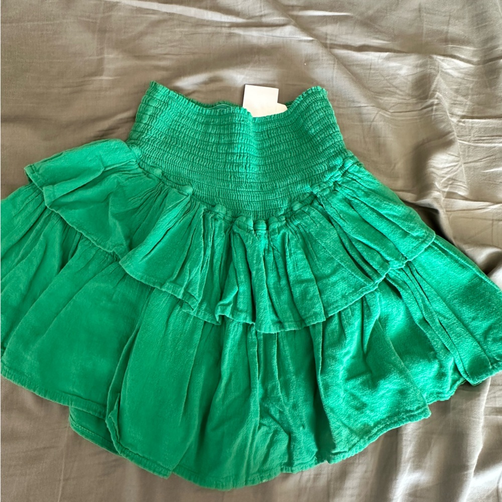 Altar'd State Green Tiered Skirt